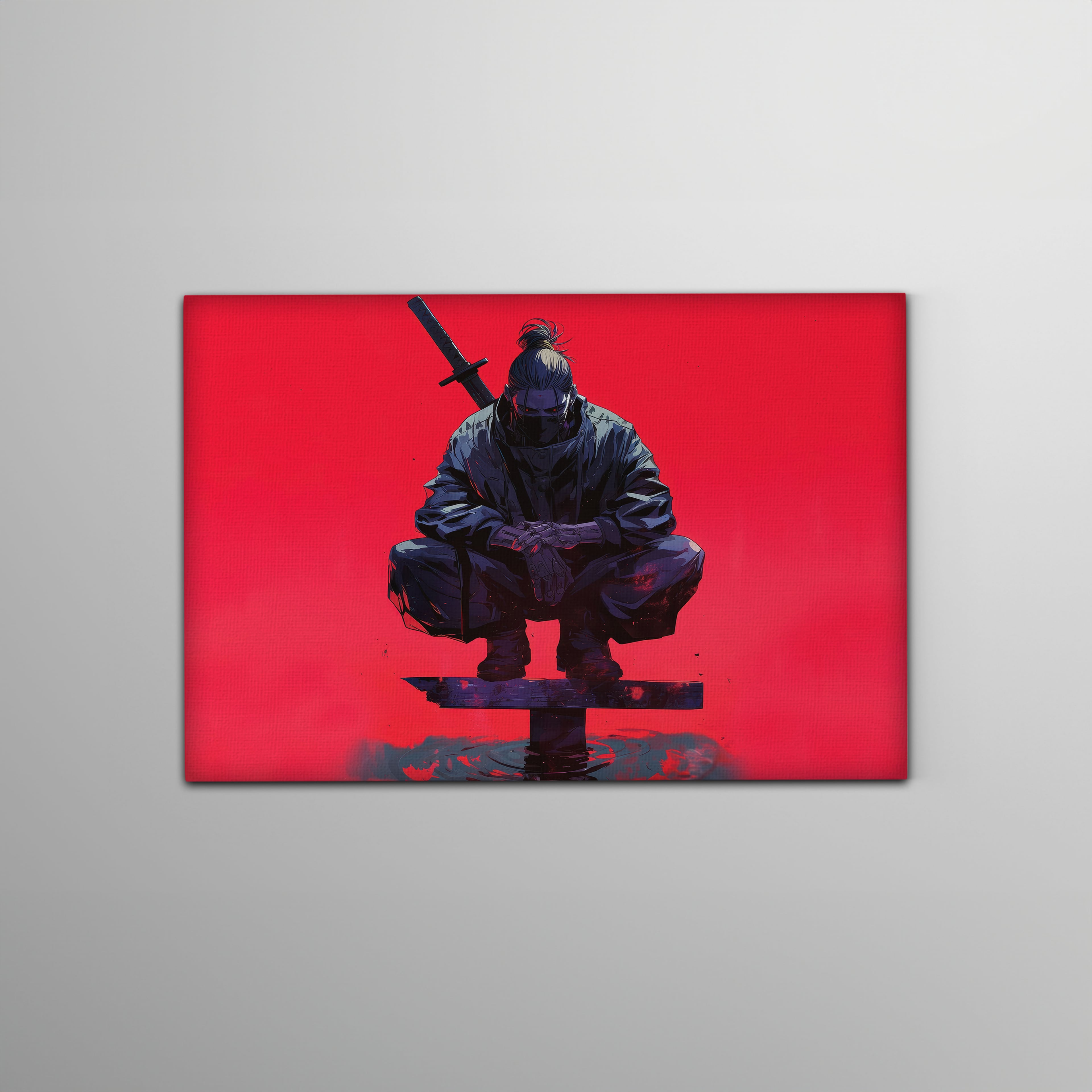 Ninja Dijital Sanat Kanvas Tablo